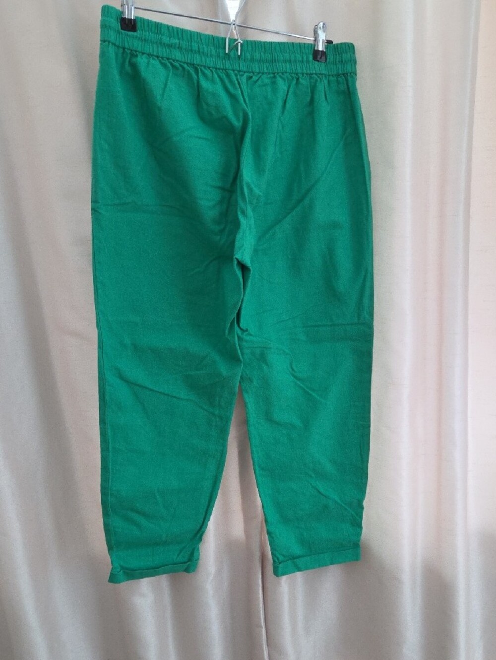 J. Crew Green Linen Drawstring Joggers - Picture 3 of 5